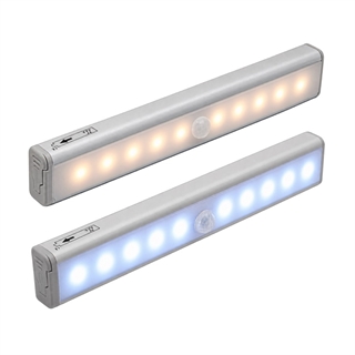 LED skabslampe med sensor – varmt eller hvidt lys – batteridrevet